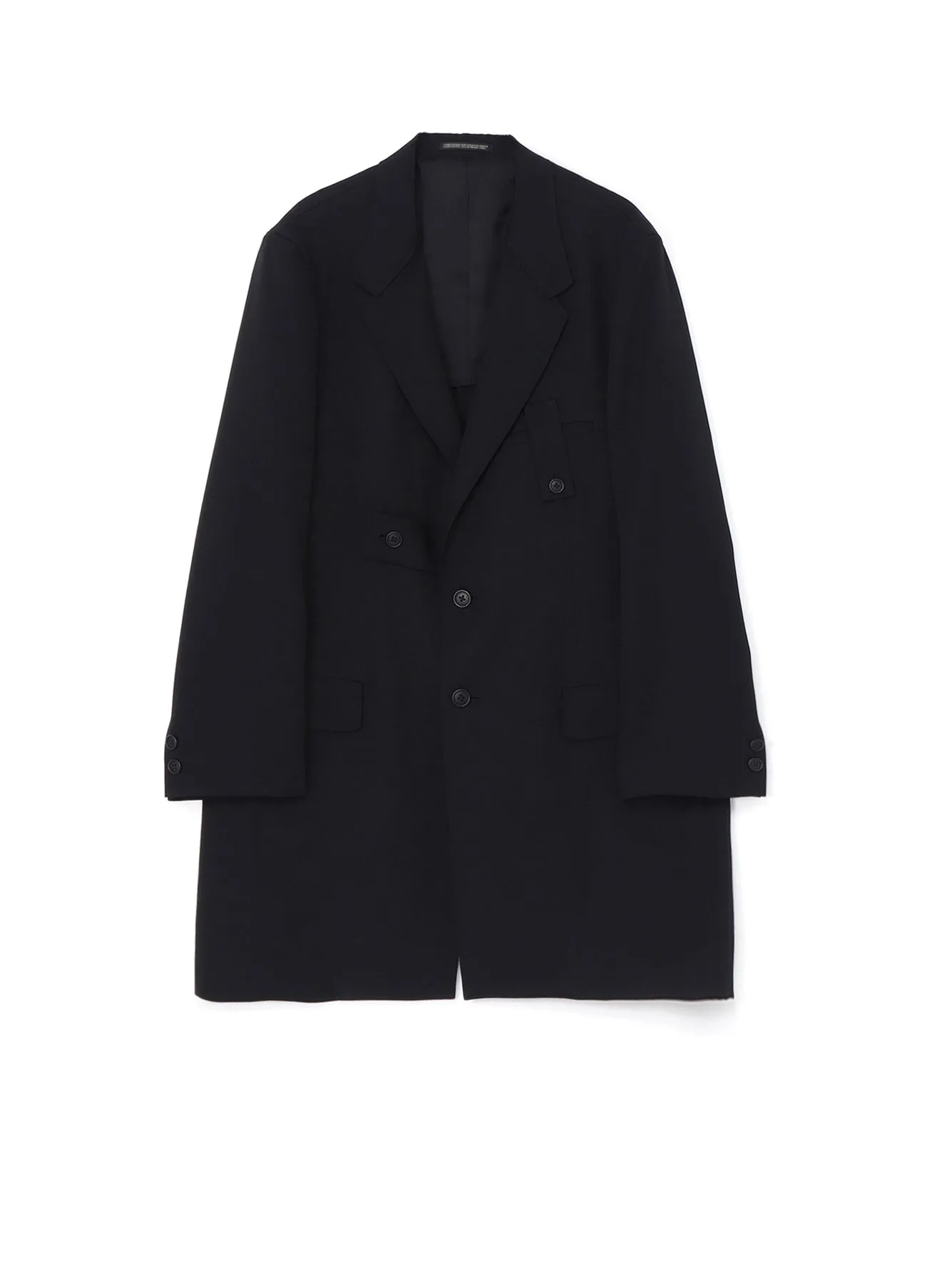 WOOL GABARDINE JACKET WITH HAND STITCH