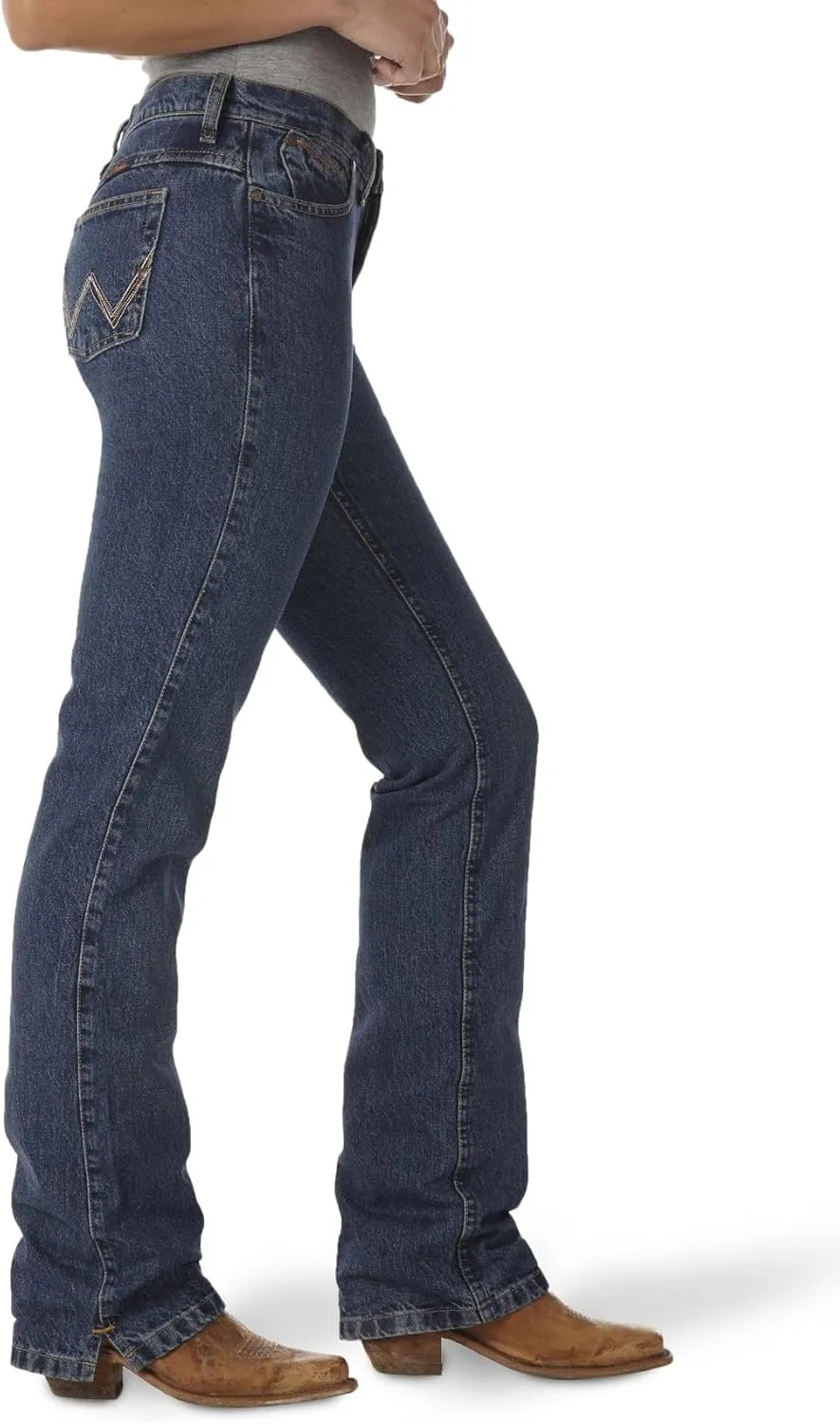 Wrangler Women's Cash Mid Rise Vented Hem Ultimate Riding Jean