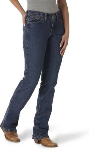 Wrangler Women's Cash Mid Rise Vented Hem Ultimate Riding Jean
