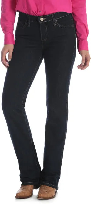 Wrangler Women's Q-Baby Mid Rise Boot Cut Ultimate Riding Jean-Discontinued