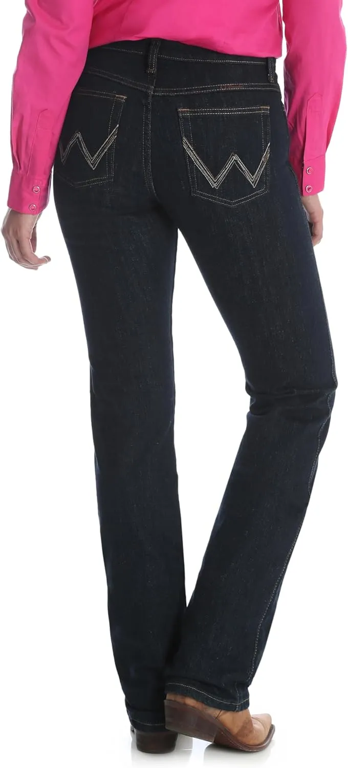 Wrangler Women's Q-Baby Mid Rise Boot Cut Ultimate Riding Jean-Discontinued