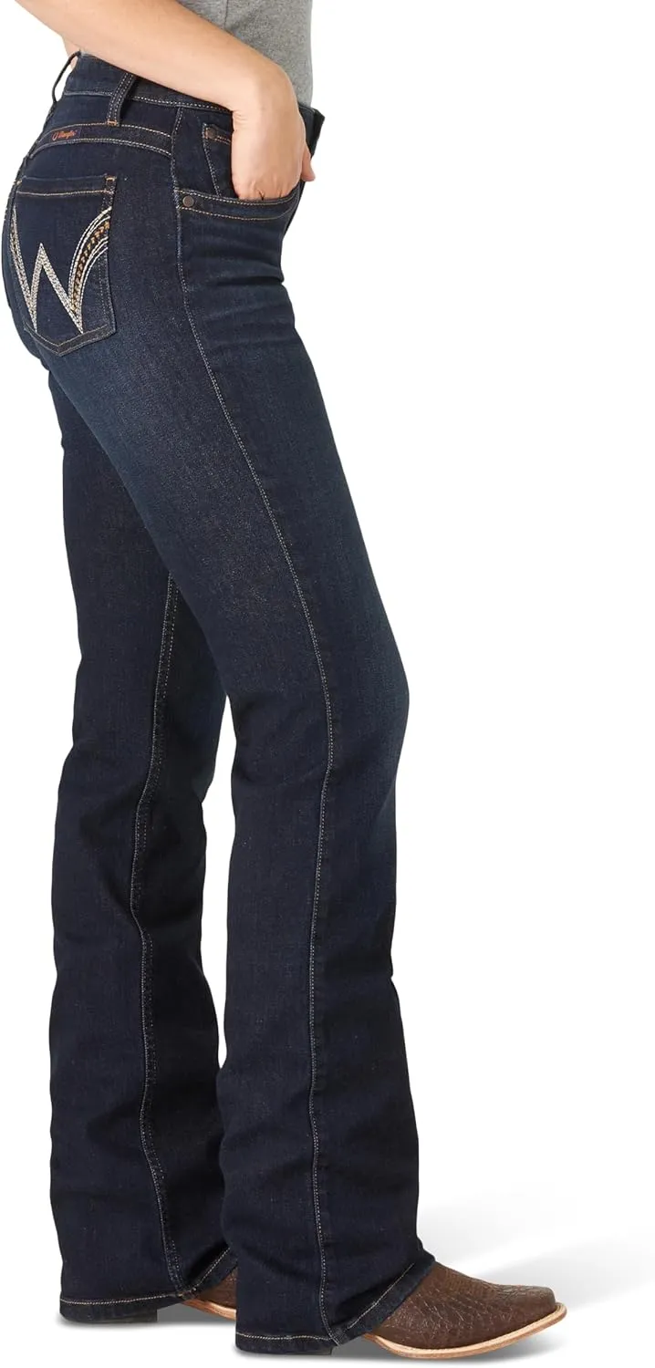Wrangler Women's Q-Baby Mid Rise Boot Cut Ultimate Riding Jean-Discontinued