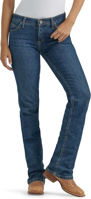 Wrangler Women's Q-Baby Mid Rise Boot Cut Ultimate Riding Jean-Discontinued