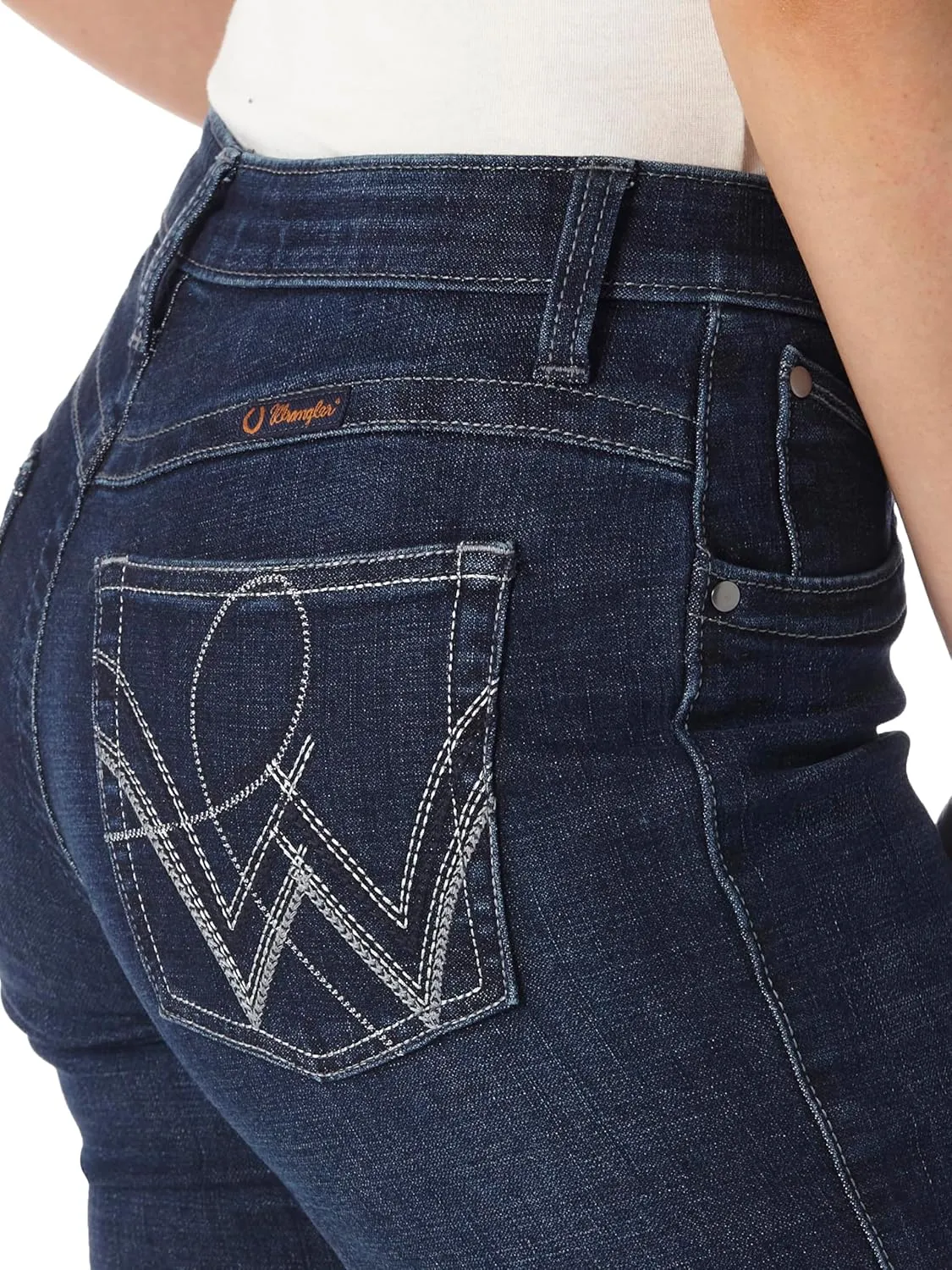 Wrangler Women's Q-Baby Mid Rise Boot Cut Ultimate Riding Jean-Discontinued