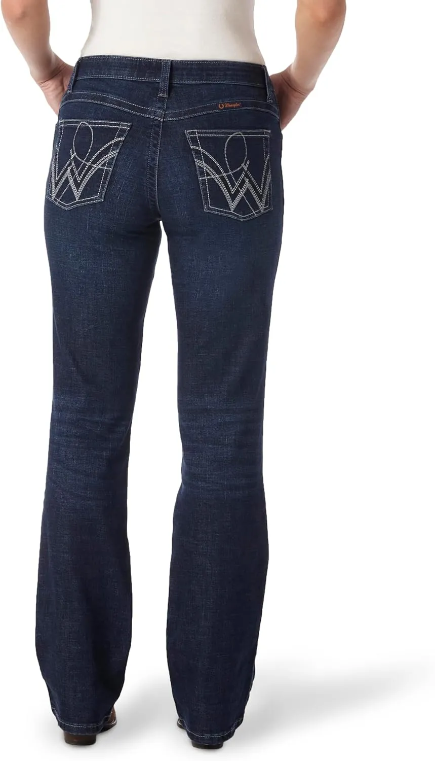 Wrangler Women's Q-Baby Mid Rise Boot Cut Ultimate Riding Jean-Discontinued