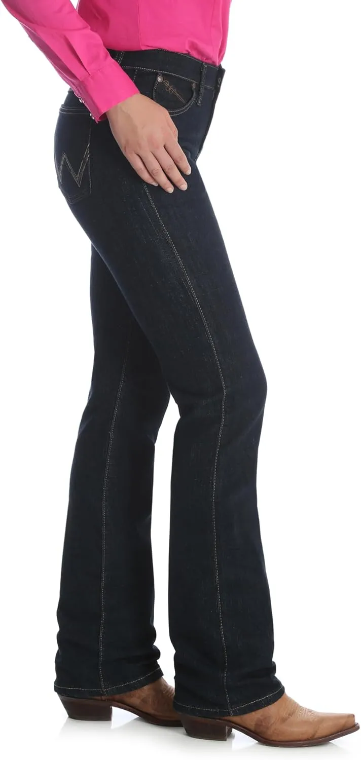 Wrangler Women's Q-Baby Mid Rise Boot Cut Ultimate Riding Jean-Discontinued