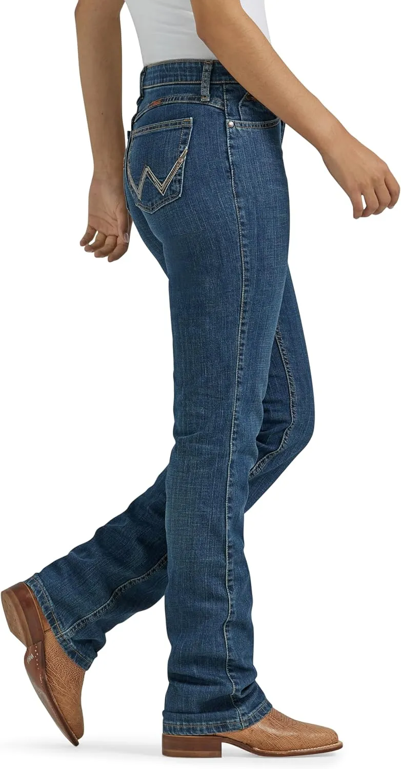 Wrangler Women's Q-Baby Mid Rise Boot Cut Ultimate Riding Jean-Discontinued