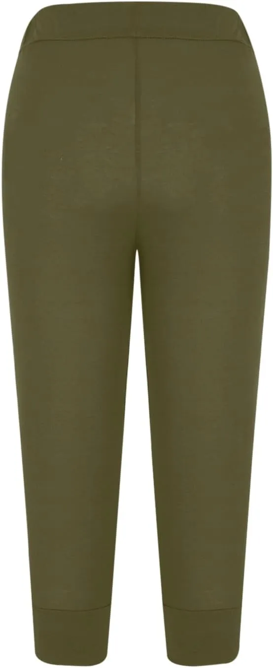 ZDRZK Cargo Pants for Women Plus Size Stretchy Workout Yoga Pants Casual Summer Drawstring Lounge Capris Trousers