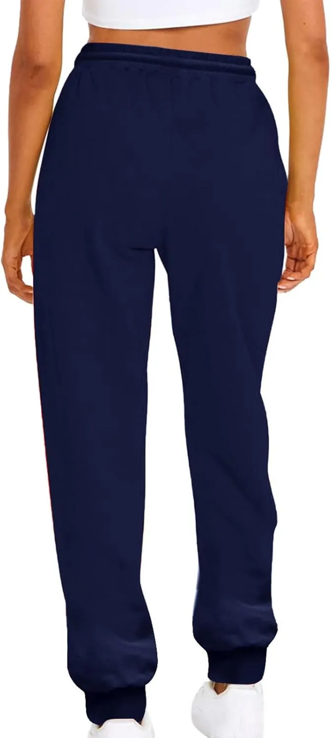 ZDRZK Womens Pants Casual Fleece Baggy Lace-Up Elastic Waist Jogger Sweatpants Bunched Feet Workout Lounge Trousers
